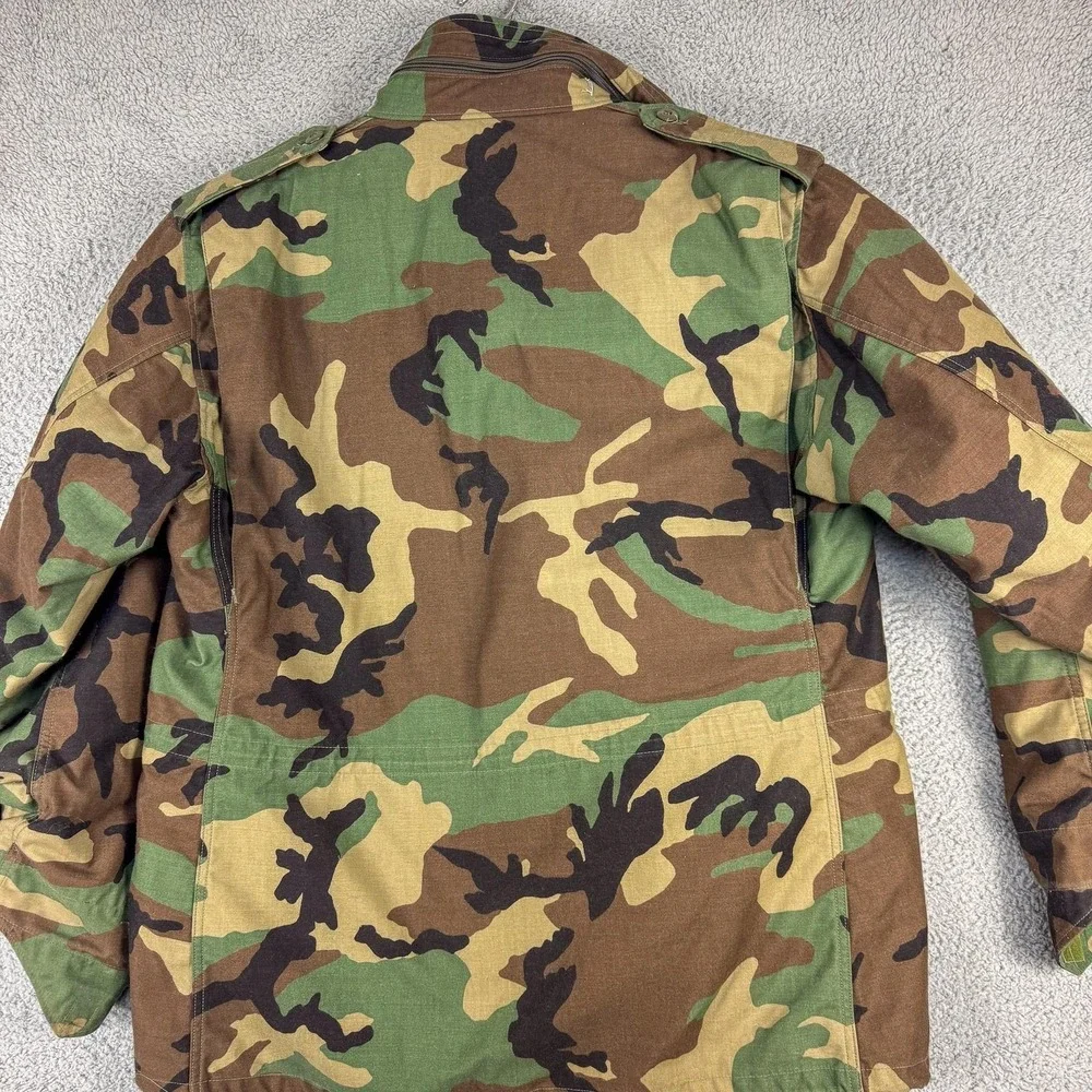 Vintage Cold Weather Coat‎ Mens XLT Woodland Camo With Cold Weather Coat Liner